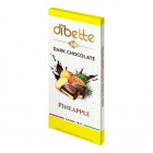 Diabette töltött étcsokoládé - ananász 80g Diabette töltött étcsokoládé - ananász 80g