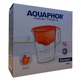 Aquaphor vízszűrő kancsó - Standard (narancs, B100-15 szűrőbetéttel) 1db