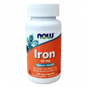 Now Foods iron 18mg kapszula 120db