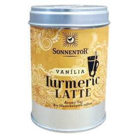 Sonnentor Bio Kurkuma Latte - Vaníliás, díszdobos 60g