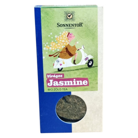 Sonnentor Virágos Jázmin zöld tea bio szálas tea 100g