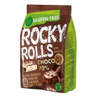 Rocky Rolls puffasztott rizs korong étcsoki bevonatban 70g Rocky Rolls puffasztott rizs korong étcsoki bevonatban 70g