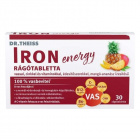 Dr.Theiss iron energy rágótabletta vassal, cinkkel és vitaminokkal mangó-ananász ízben 30db Dr.Theiss iron energy rágótabletta vassal, cinkkel és vitaminokkal mangó-ananász ízben 30db