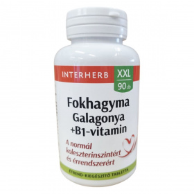 Interherb XXL Fokhagyma, Galagonya + B1-vitamin tabletta 90db