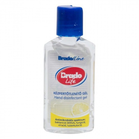 BradoLife kézfertőtlenítő gél - citrom 50ml