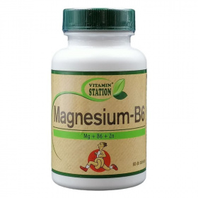 Vitamin Station Magnézium + B6 tabletta 60db