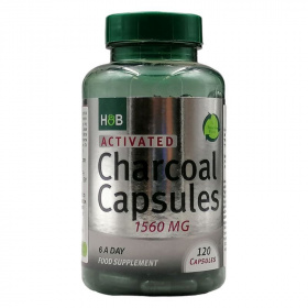 H&B Aktív szén (1560mg) kapszula 120db