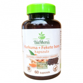 Biomenü bio kurkuma + fekete bors kapszula 60db