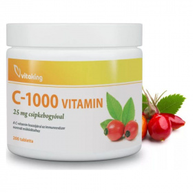 Vitaking Vitamin C-1000 25mg csipkebogyóval tabletta 200db