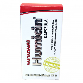 Humicin vas és természetes huminsav tartalmú étrend-kiegészítő kapszula 60db
