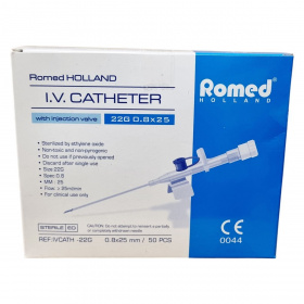 Romed Intravénás kanül (22G - kék) 50db