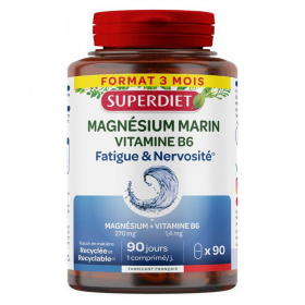 Superdiet tengeri Magnézium + B6 vitamin tabletta 90db