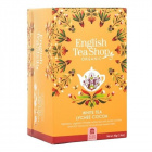 English Tea Shop bio fehér tea licsivel és kakaóbabbal 20db English Tea Shop bio fehér tea licsivel és kakaóbabbal 20db