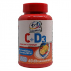 1x1 Vitamin C + D3 + csipkebogyó kivonat rágótabletta 60db 1x1 Vitamin C + D3 + csipkebogyó kivonat rágótabletta 60db