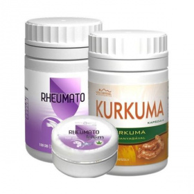 Crystal Complex Rheumato kapszula (10db), krém (100ml) és kurkuma kapszula (100db) 3db