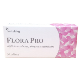 Vitaking Flora Pro élőflórás rágótabletta 30db