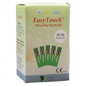 Wellmed Easy Touch vércukorszint mérő tesztcsík 25db
