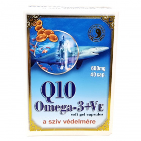 Dr. Chen Q10-koenzim + Omega-3 halolaj kapszula E-vitaminnal 40db