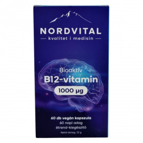 Nordvital B12-vitamin 1000mcg vegán kapszula 60db