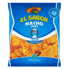El Sabor big nacho chips gluténmentes sós 225g