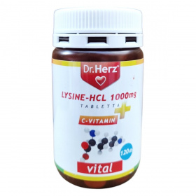 Dr. Herz Lysine-HCL 1000mg + C-vitamin tabletta 120db