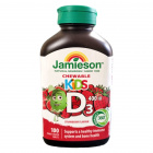 Jamieson Kids D3-vitamin 400IU rágótabletta - eper ízű 100db Jamieson Kids D3-vitamin 400IU rágótabletta - eper ízű 100db