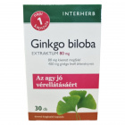 Interherb Napi 1 Ginkgo biloba extraktum 80mg 30db Interherb Napi 1 Ginkgo biloba extraktum 80mg 30db