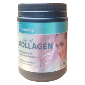 Vitaking Collagen powder Strawberry - Kollagén eper ízű italpor 330g