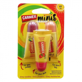Carmex ajakápoló Mini Pack eper, cseresznye és ananász-menta ízekben (3x5g) 3db