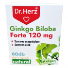 Dr. Herz Ginkgo Biloba Forte 120mg + szerves magnézium + szerves cink kapszula 60db Dr. Herz Ginkgo Biloba Forte 120mg + szerves magnézium + szerves cink kapszula 60db