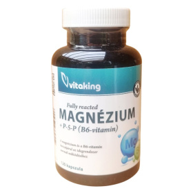Vitaking Magnézium-Biszglicinát + B6 (P5P) kapszula 120db