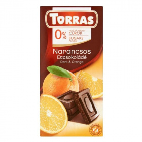 Torras gluténmentes, cukormentes étcsokoládé - narancs 75g