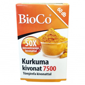 BioCo Kurkuma kivonat 7500 Tömjénfa kivonattal kapszula 60db