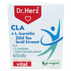 Dr. Herz CLA+L-karnitin+Zöld tea kivonat kapszula 60db