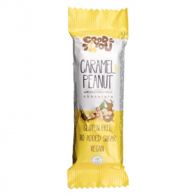 Good4you karamell ízű földimogyorós szelet kókusz alapú mártócsokival 25g