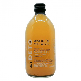 Deto bio szűretlen almaecet fúzió (kurkumával és fahéjjal, anyaecettel) 500ml