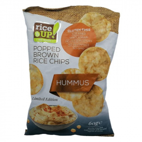 Rice Up humusz ízű barna rizs chips 60g