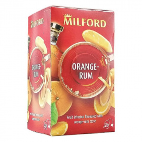 Milford gyümölcstea - narancs-rum (20x2,5g) 20db