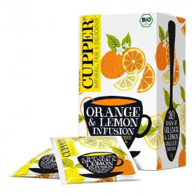 Cupper bio orange&lemon narancs-citrom gyümölcstea (20x2,5g) 20db