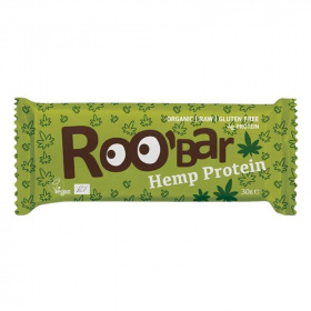 Roobar 100% raw bio gyümölcsszelet - kenderprotein-chia mag 30g