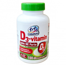 1x1 Vitamin D3-vitamin 4000NE Forte rágótabletta - lime ízben 100db