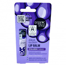 Organic Shop bio ajakbalzsam hyaluron therapy hialuronsavval és szederkivonattal 10ml