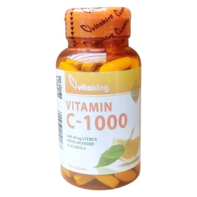 Vitaking Vitamin C-1000 citrus + acerola tabletta 90db