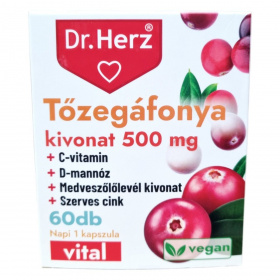 Dr. Herz Tőzegáfonya kivonat (500mg) kapszula 60db