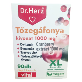 Dr. Herz Tőzegáfonya kivonat 1000mg kapszula 90db