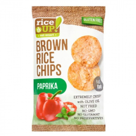 Rice Up barna rizs chips - paprikás 60g