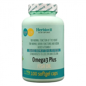 Herbiovit Omega-3 Plus halolaj lágykapszula 100db - kifutó