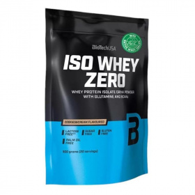 BioTechUSA Iso Whey Zero (cookies&cream) tejsavó fehérjepor 454g