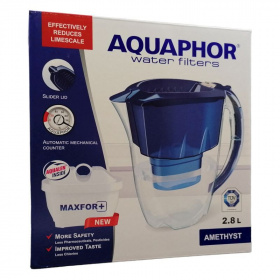 Aquaphor vízszűrő kancsó - Amethyst (kék, B100-25 betéttel) 1db