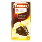 Torras gluténmentes, cukormentes étcsokoládé - banán 75g Torras gluténmentes, cukormentes étcsokoládé - banán 75g